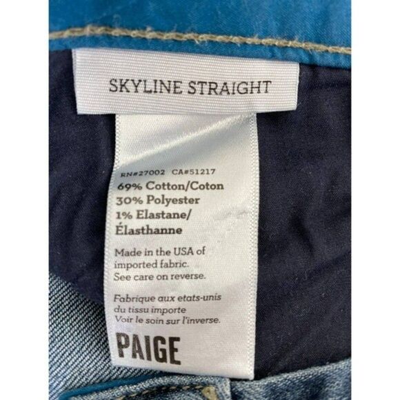 PAIGE Skyline Straight Jeans sz 25 - Picture 7 of 8